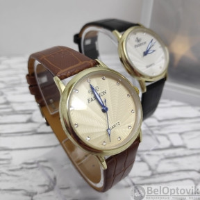 Часы наручные женские Feshion H1411 Коричневый ремешок