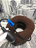 Ортопедический надувной воротник (подушка - массажер для шеи) с грушей  Cervical Neck Trаction Device три, фото 9