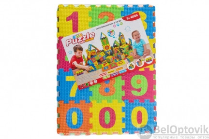 Детский развивающий коврик-пазл Цифры Eva Puzzle