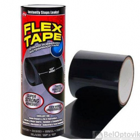 Водонепроницаемая клейкая изоляционная лента (большой) Flex Tape 12 (30х150 см) Черная