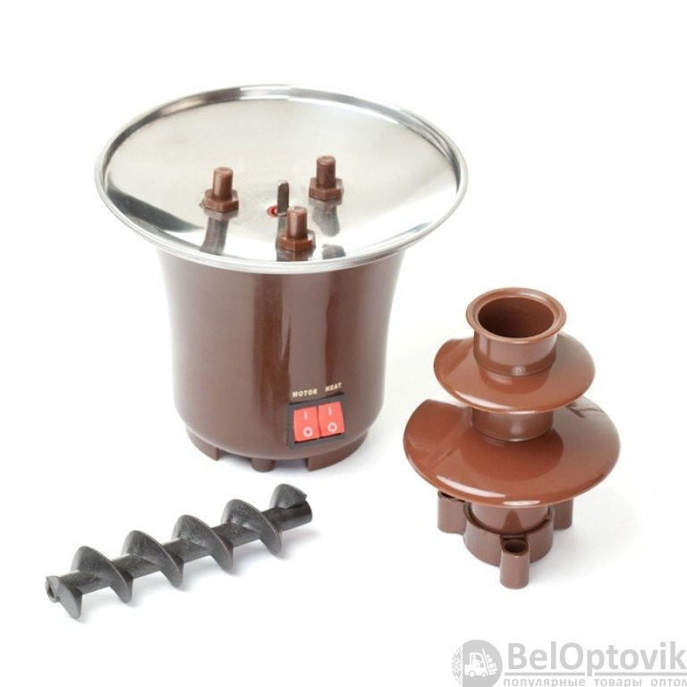 Шоколадный фонтан фондю Chocolate Fondue Fountain Mini - фото 3 - id-p132030551