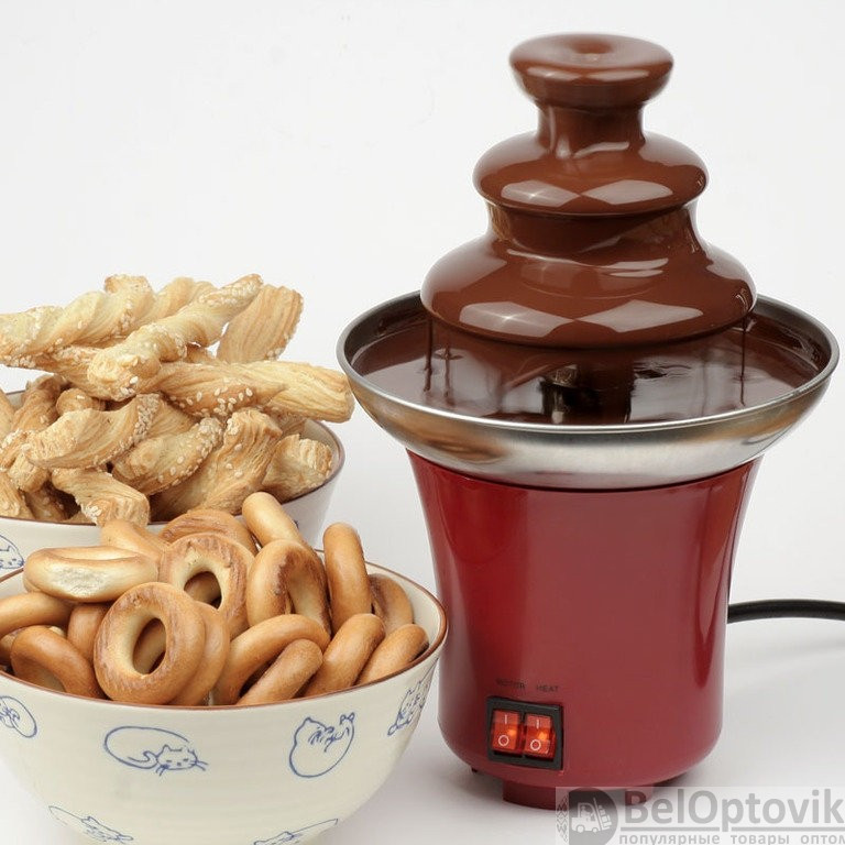 Шоколадный фонтан фондю Chocolate Fondue Fountain Mini - фото 5 - id-p132030551