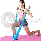 Спортивная резинка для фитнеса, йоги, пилатеса / тонизирующая лента-эспандер из латекса Sweat Shaper Toning, фото 4
