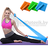 Спортивная резинка для фитнеса, йоги, пилатеса / тонизирующая лента-эспандер из латекса Sweat Shaper Toning, фото 6