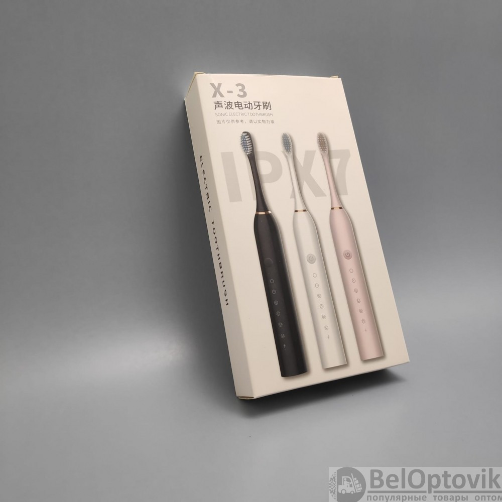 Электрическая зубная щётка Sonic toothbrush x-3 Белый корпус - фото 4 - id-p132027348