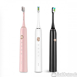 Электрическая зубная щётка Sonic toothbrush x-3  Белый корпус, фото 9