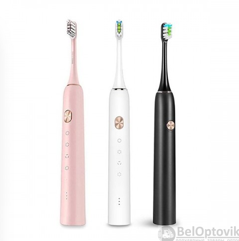 Электрическая зубная щётка Sonic toothbrush x-3 Черный корпус - фото 9 - id-p132027350