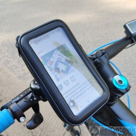 Универсальный влагозащитный чехол (велочехол)  для смартфона с держателем  на велосипед/мотоцикл Y003 (в