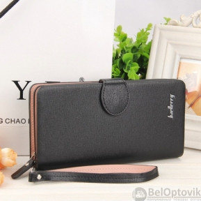 Женское портмоне Baellerry с перфорацией - B073 Чёрный