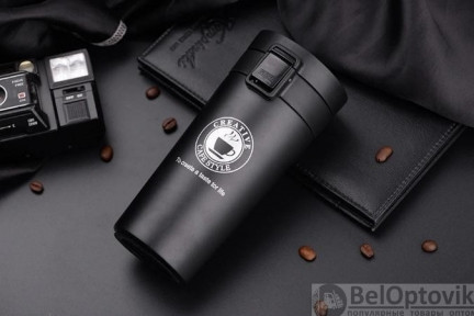 Термокружка из нержавеющей стали с сеточкой Creative cafe style 350 мл