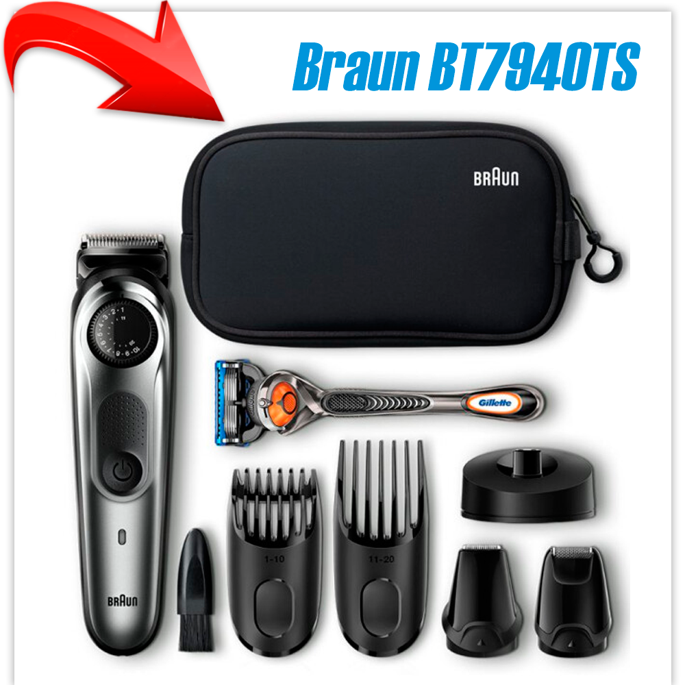 Триммер для бороды и усов Braun BT7940TS