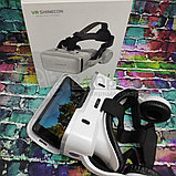 Очки виртуальной реальности 3 D VR Shinecon 6.0 с наушниками Черные, фото 4