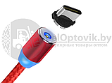 Магнитный кабель USB - Lightning X-Cable Metal Magnetic 360 для Aplle, Micro-USB, Type-C Чёрный, фото 2
