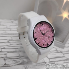 Женские спортивные часы Mei Shi (розовый циферблат, каучуковый ремешок)