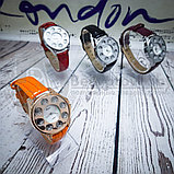 Часы женские Chopard Argent Geneve S9204 со стразами Оранжевый, фото 2
