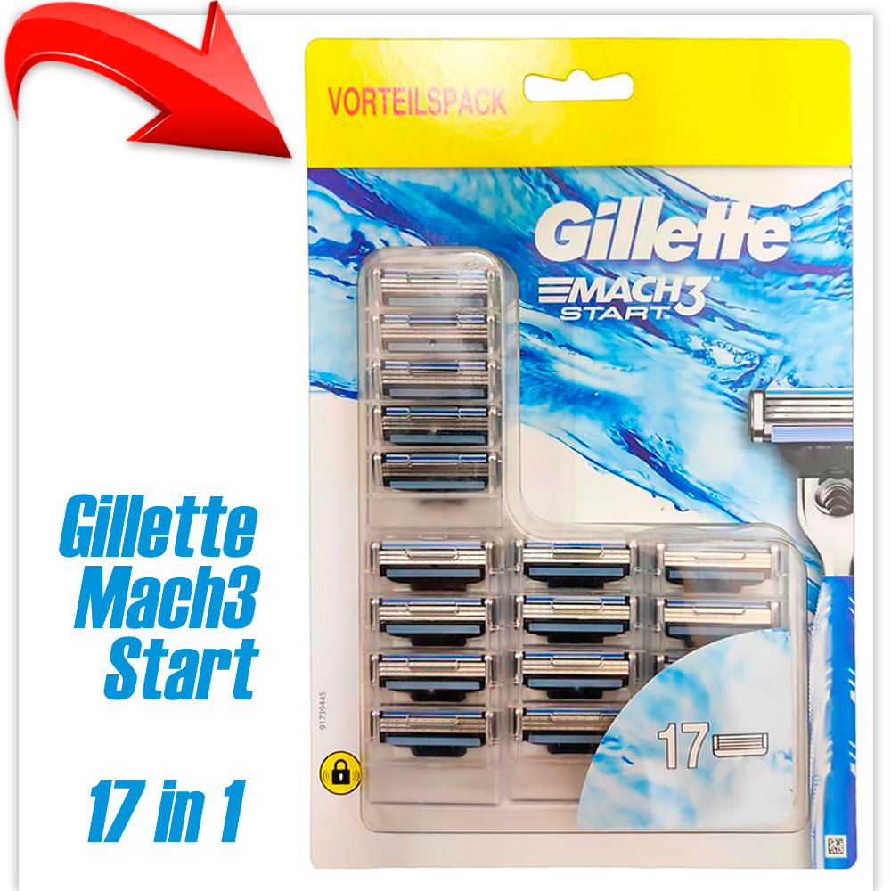 Сменные кассеты для бритья Gillette Mach3 Start (17 шт)