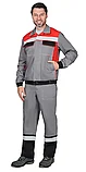 Костюм "СИРИУС 5120" куртка, брюки средне-серый с красным и СОП, фото 6