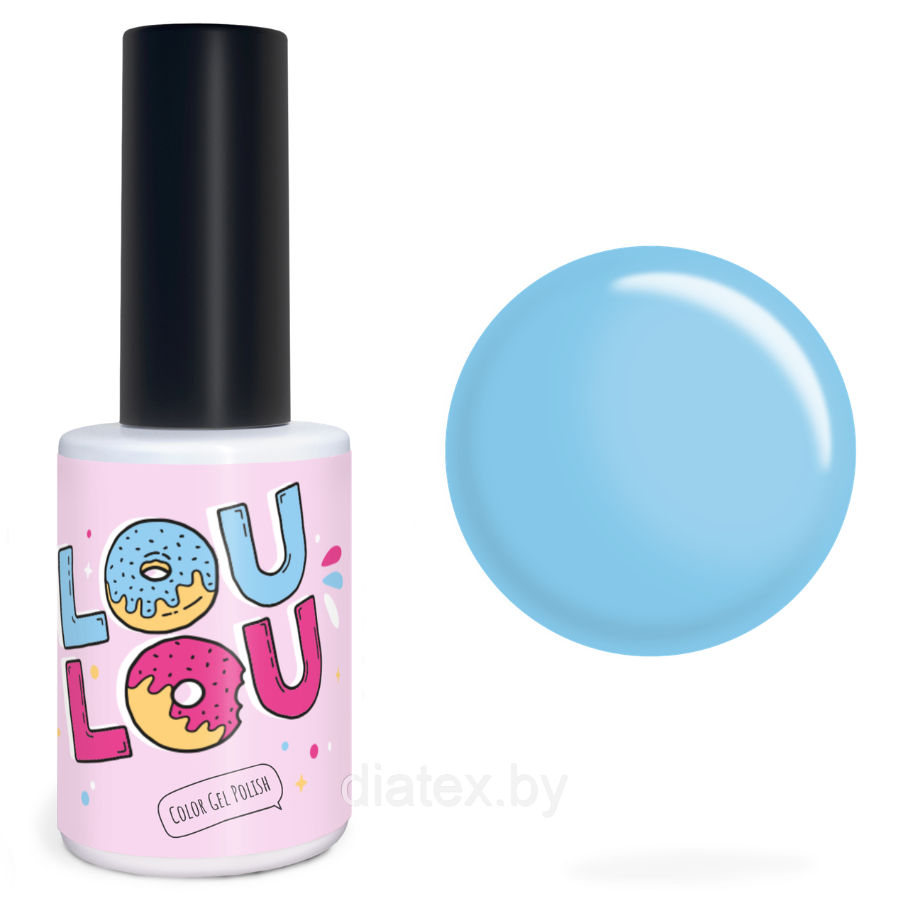 Гель-лак LOULOU № 413 (10мл.) azure