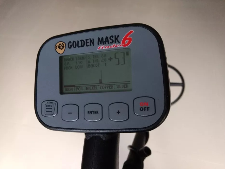 Металлоискатель Golden Mask 6 PRO (три частоты 5 кГц - 15 кГц - 30 кГц) - фото 5 - id-p184677044