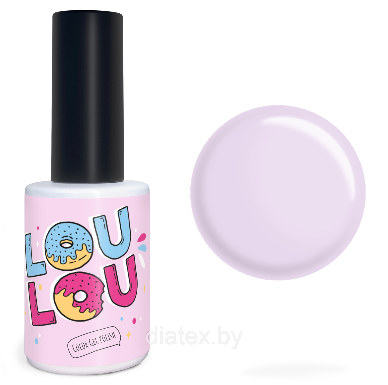 Гель-лак LOULOU № 610 (10мл.) светлый сиреневый
