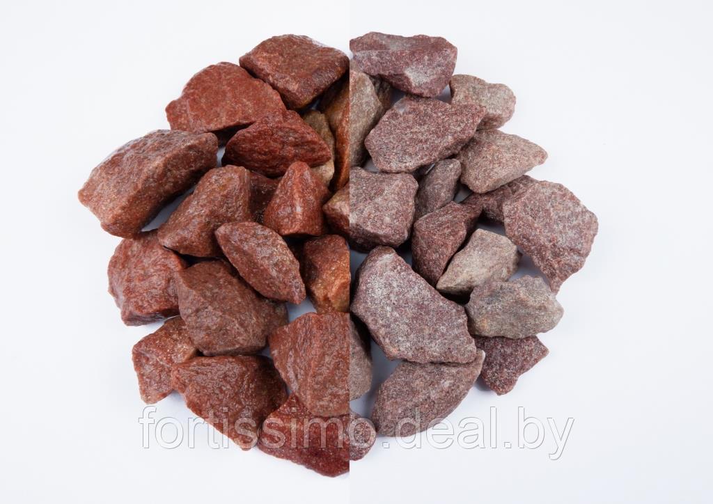 Кварцит малиновый, натуральная каменная крошка 1 тонна фр 5-20 мм, МКР (ОПТ) - фото 1 - id-p184677273