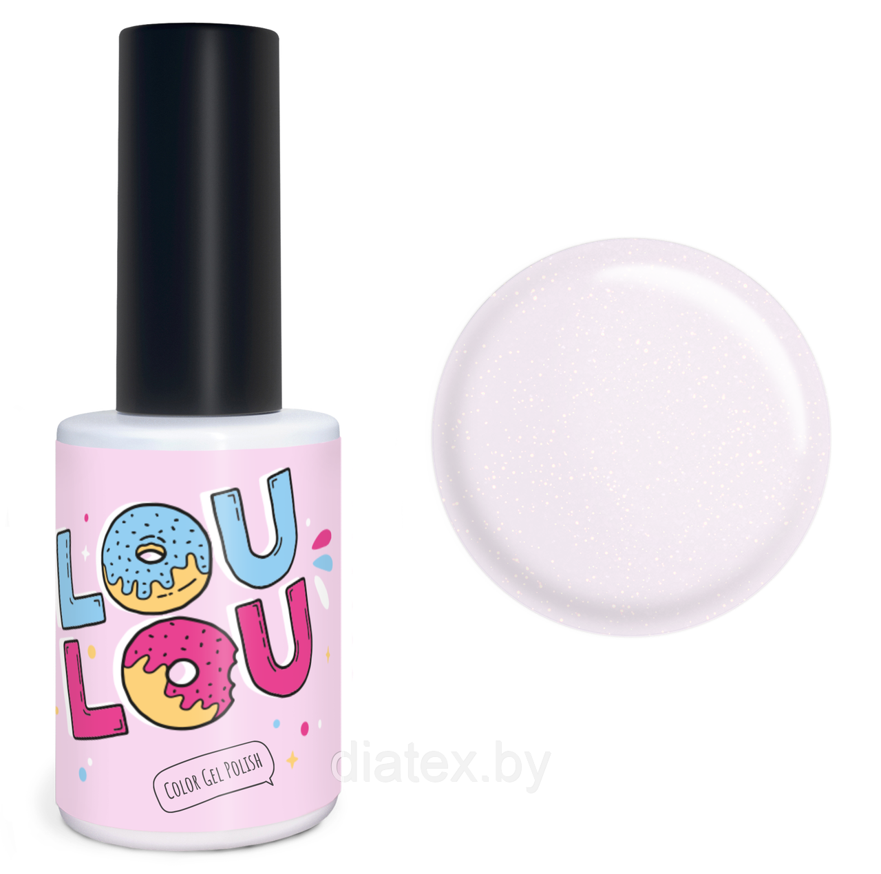 Гель-лак LOULOU № 927 (10мл.) сиренево-белый с шиммером нюд