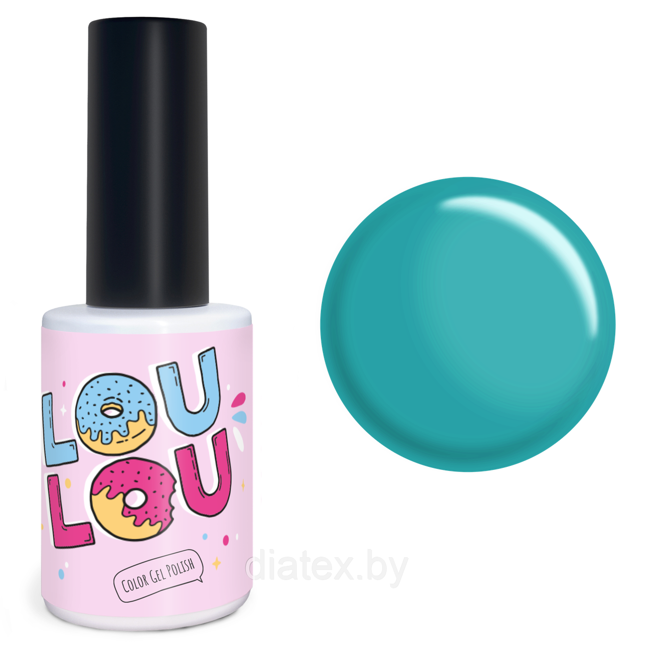 Гель-лак LOULOU № 404 (10мл.) голубой морской