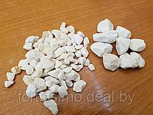 Щебень мраморный белый, крошка мраморная ,мрамор белый,1 тонна МКР фр 7-12 мм,(ОПТ)