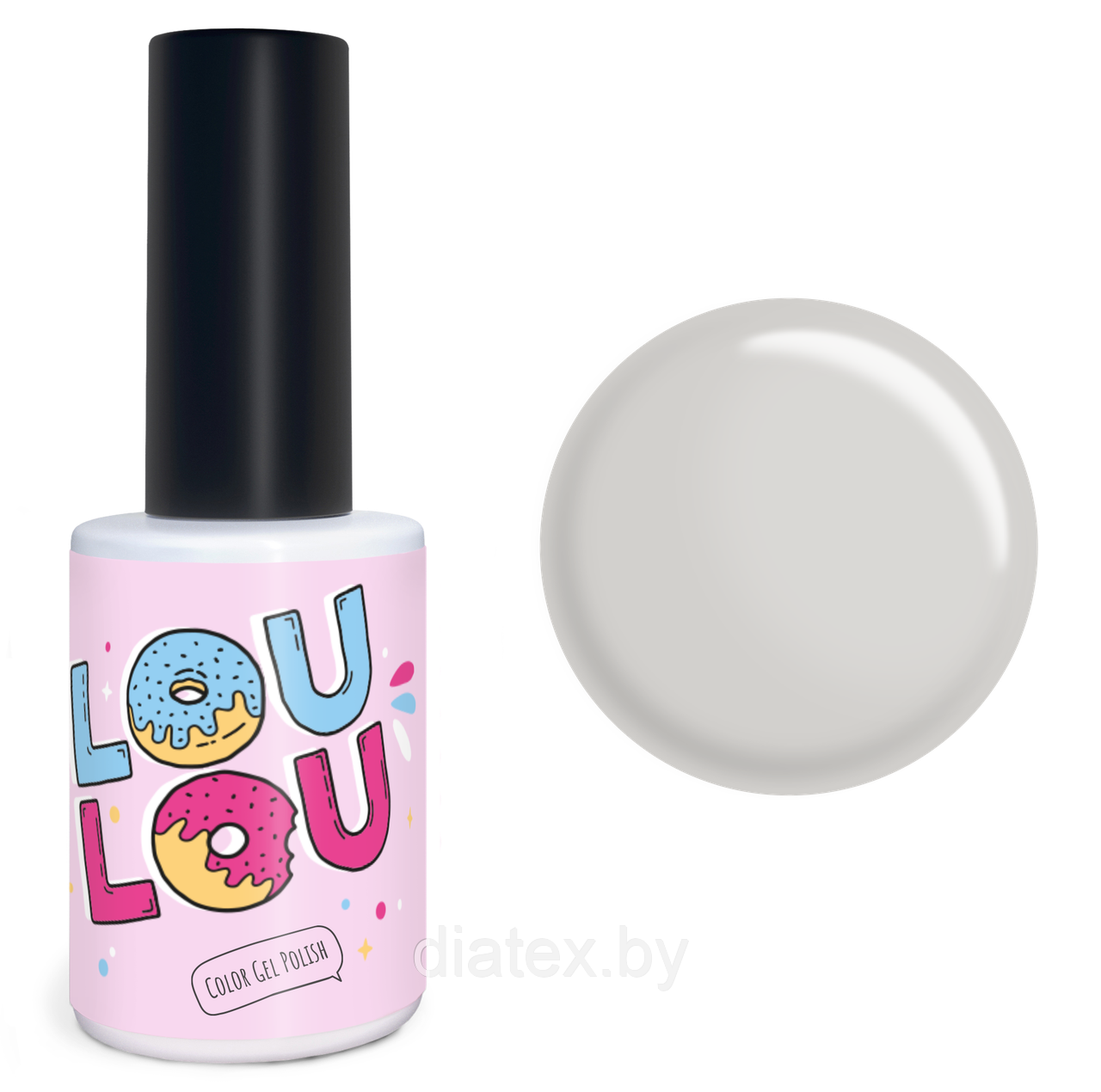 Гель-лак LOULOU № 501 (10мл.) серый бежевый*