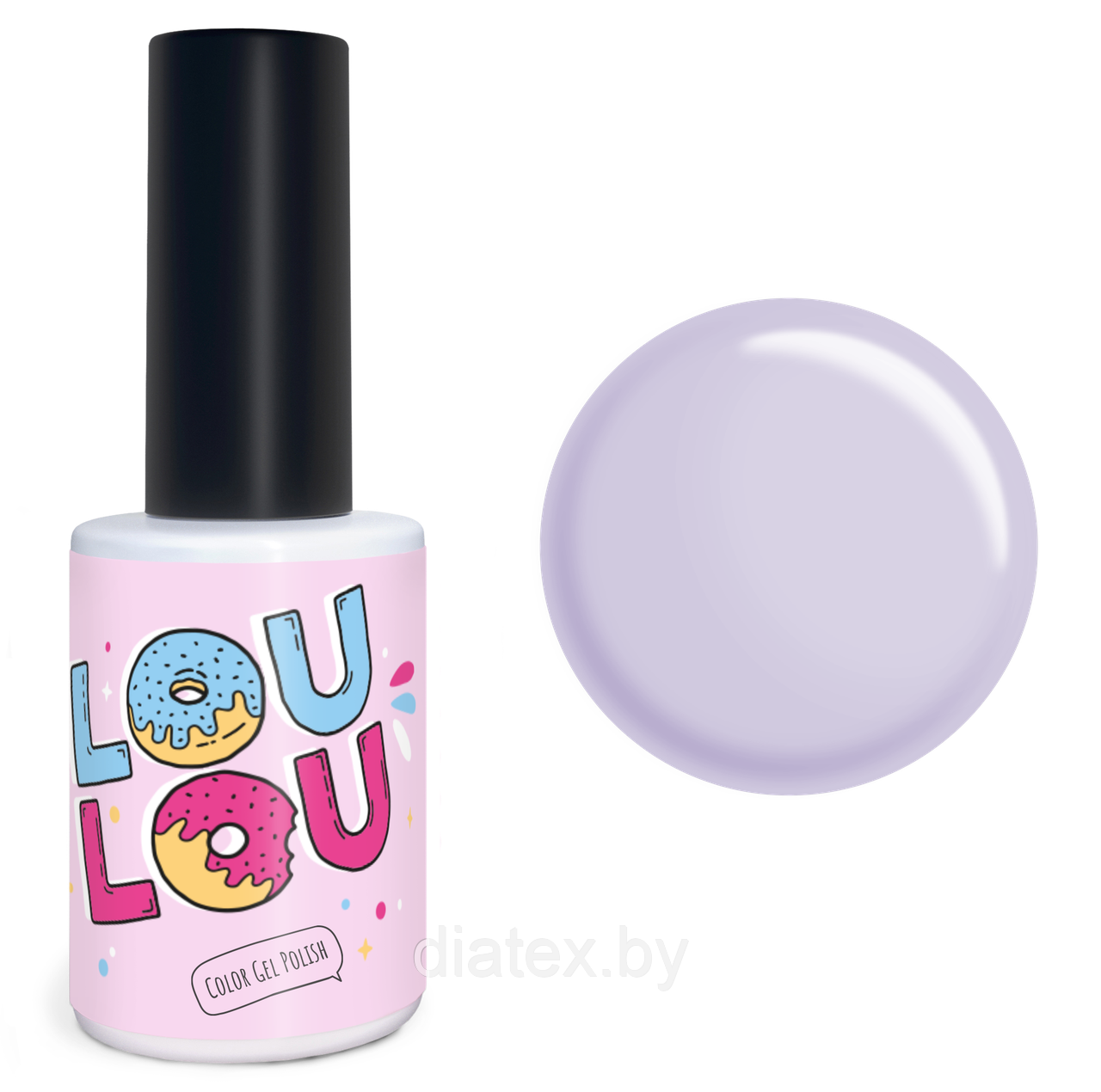 Гель-лак LOULOU № 503 (10мл.) серый сиреневый
