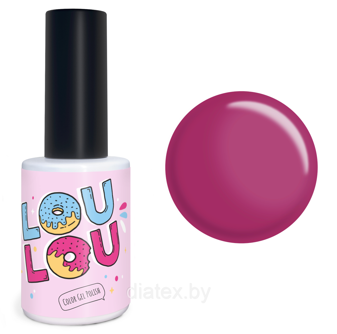 Гель-лак LOULOU № 604 (10мл.) сиреневая орхидея