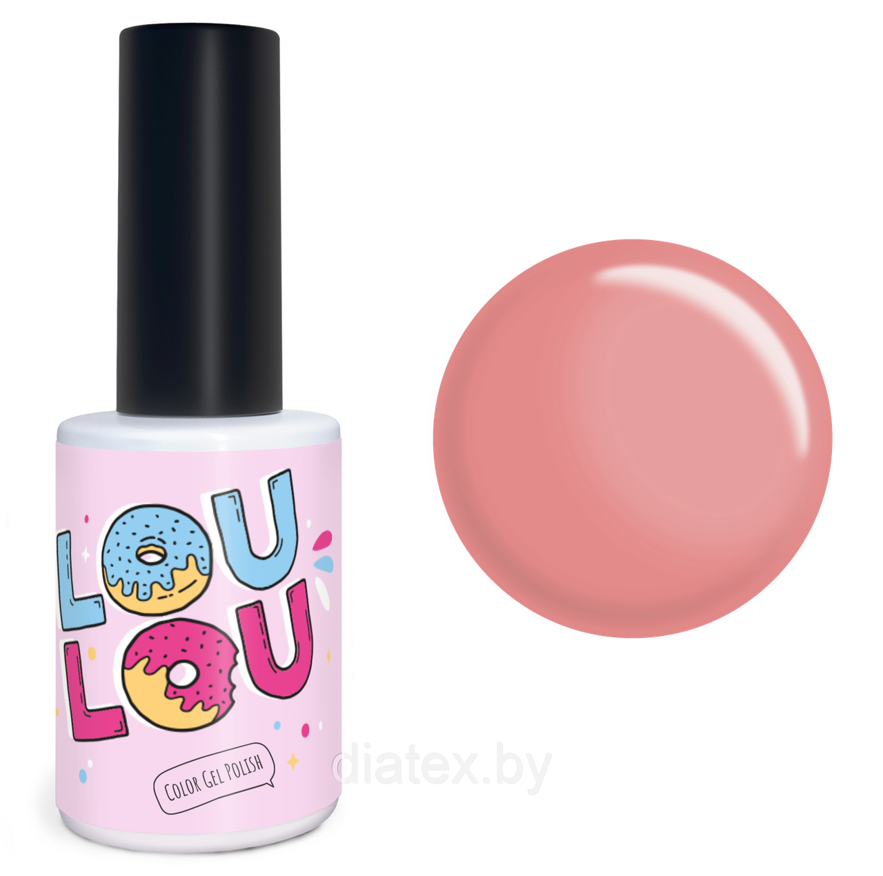 Гель-лак LOULOU № 707 (10мл.) розовый коралл