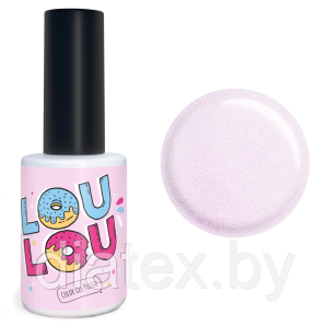 Гель-лак LOULOU № 902 (10мл.) белый с голографическим шиммером нюд
