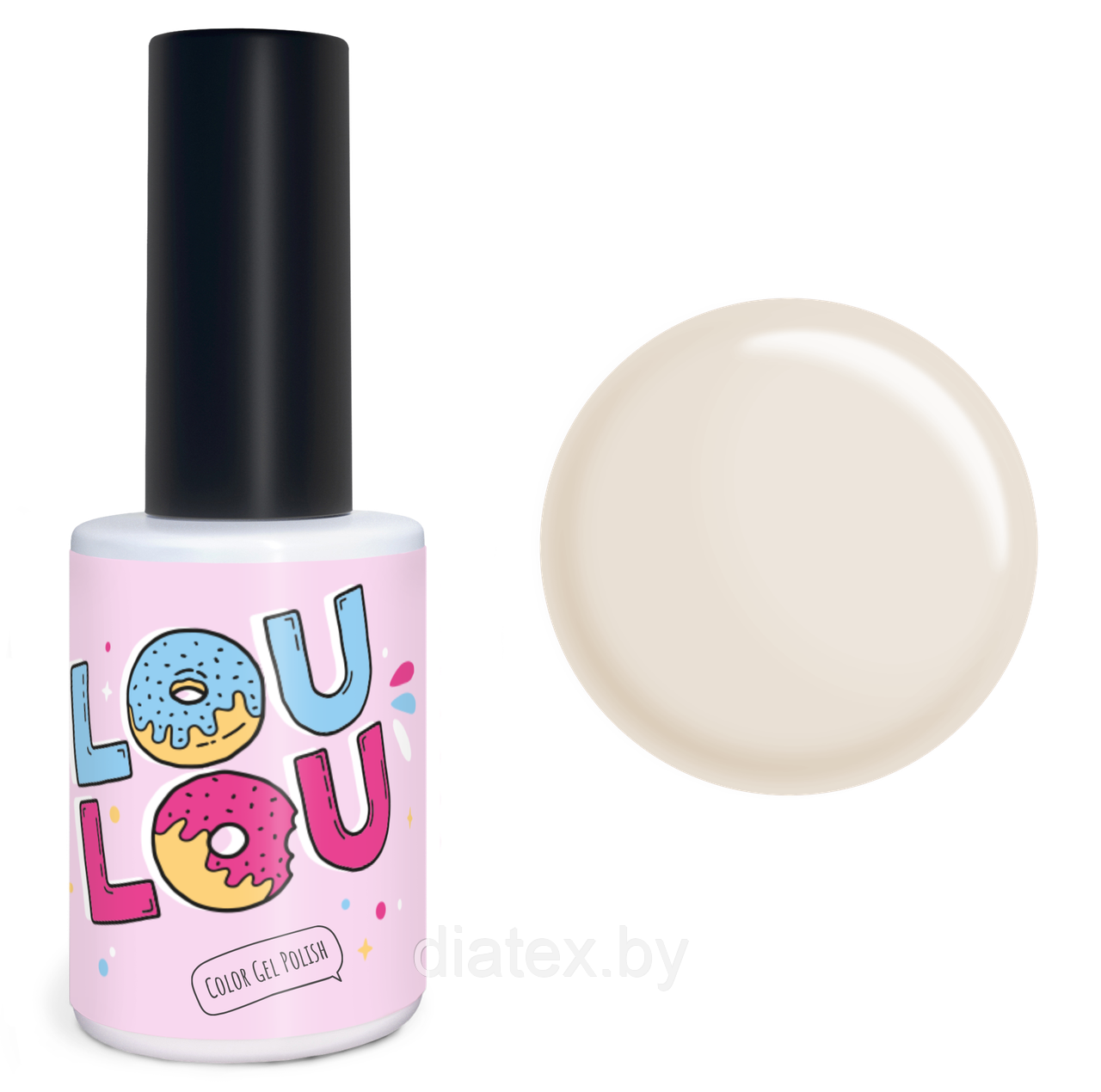 Гель-лак LOULOU № 905 (10мл.) бежевый топленое молоко нюд