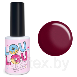 Гель-лак LOULOU № 104 (10мл.) бордово-красный с шиммером