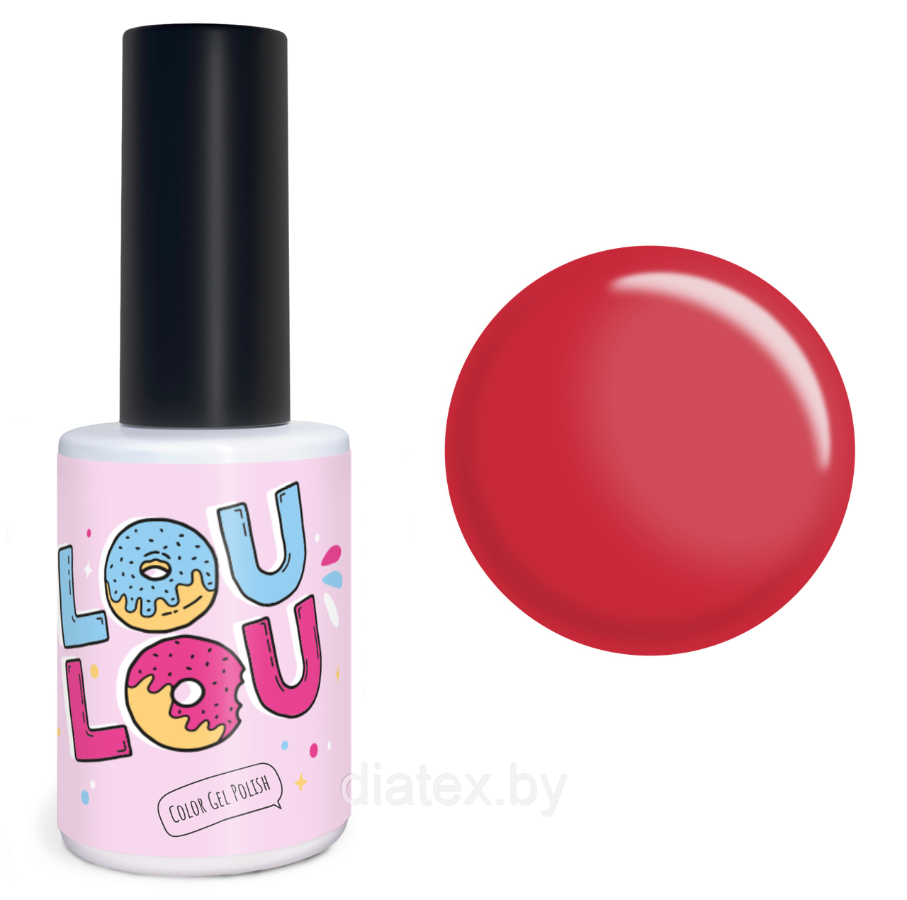 Гель-лак LOULOU № 120 (10мл.) красный апельсин