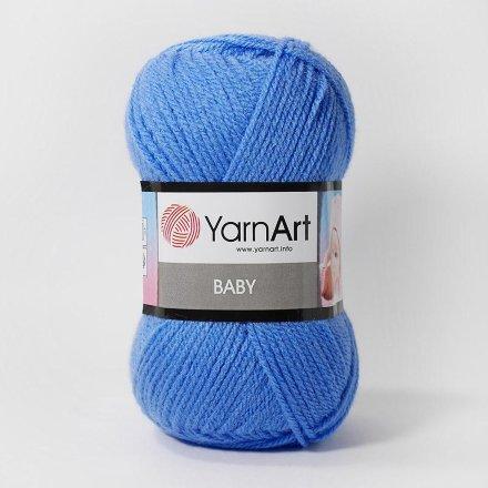Пряжа Ярнарт Бейби (Yarnart Baby) цвет 600 синий - фото 1 - id-p184686639