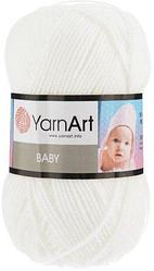 Пряжа Ярнарт Бейби (Yarnart Baby) цвет 501 белый