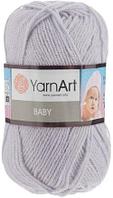Пряжа Ярнарт Бейби (Yarnart Baby) цвет 855 светло-серый