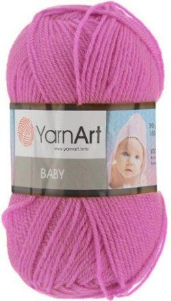 Пряжа Ярнарт Бейби (Yarnart Baby) цвет 635 сиренево-розовый
