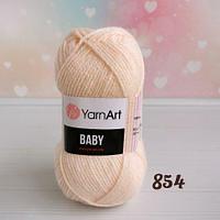 Пряжа Ярнарт Бейби (Yarnart Baby) цвет 854 пудра