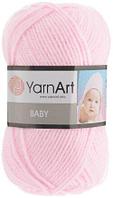 Пряжа Ярнарт Бейби (Yarnart Baby) цвет 853 светло-розовый