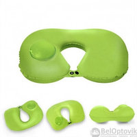 Надувная подушка в путешествия для шеи со встроенной помпой для надувания Travel Neck Pilows Inflatable