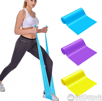 Спортивная резинка для фитнеса, йоги, пилатеса / тонизирующая лента-эспандер из латекса Sweat Shaper Toning