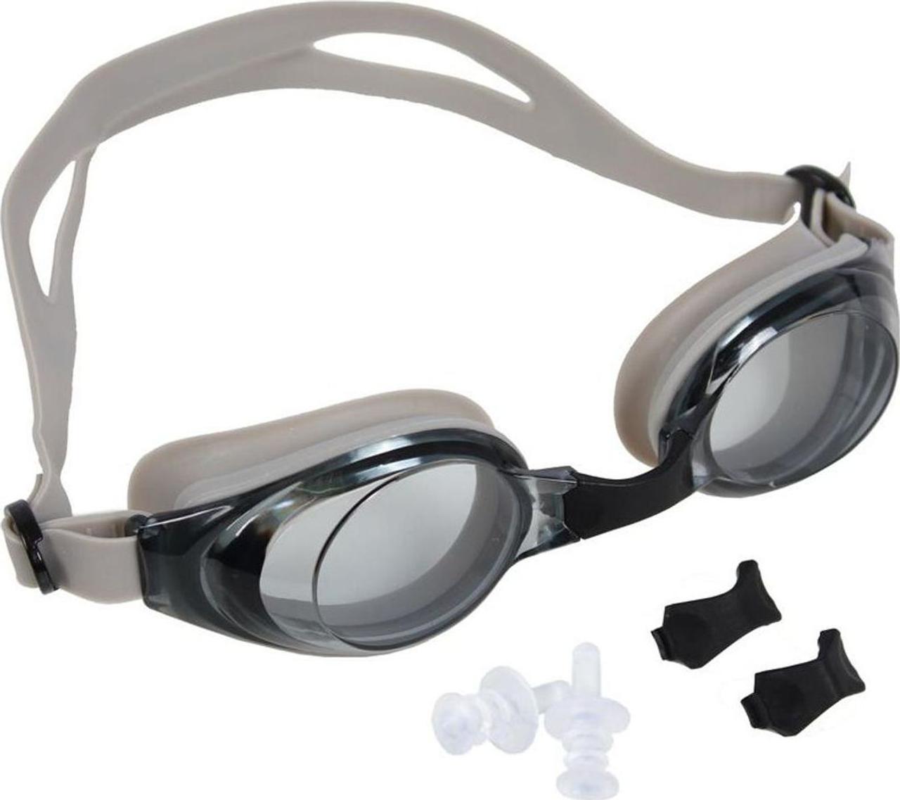 Очки для плавания, серия "Регуляр", серые, цвет линзы - серый - фото 2 - id-p168531993