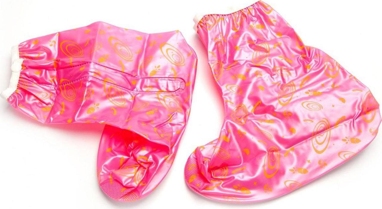 Чехлы грязезащитные для женской обуви - сапожки, размер L, цвет розовый - фото 2 - id-p168531285