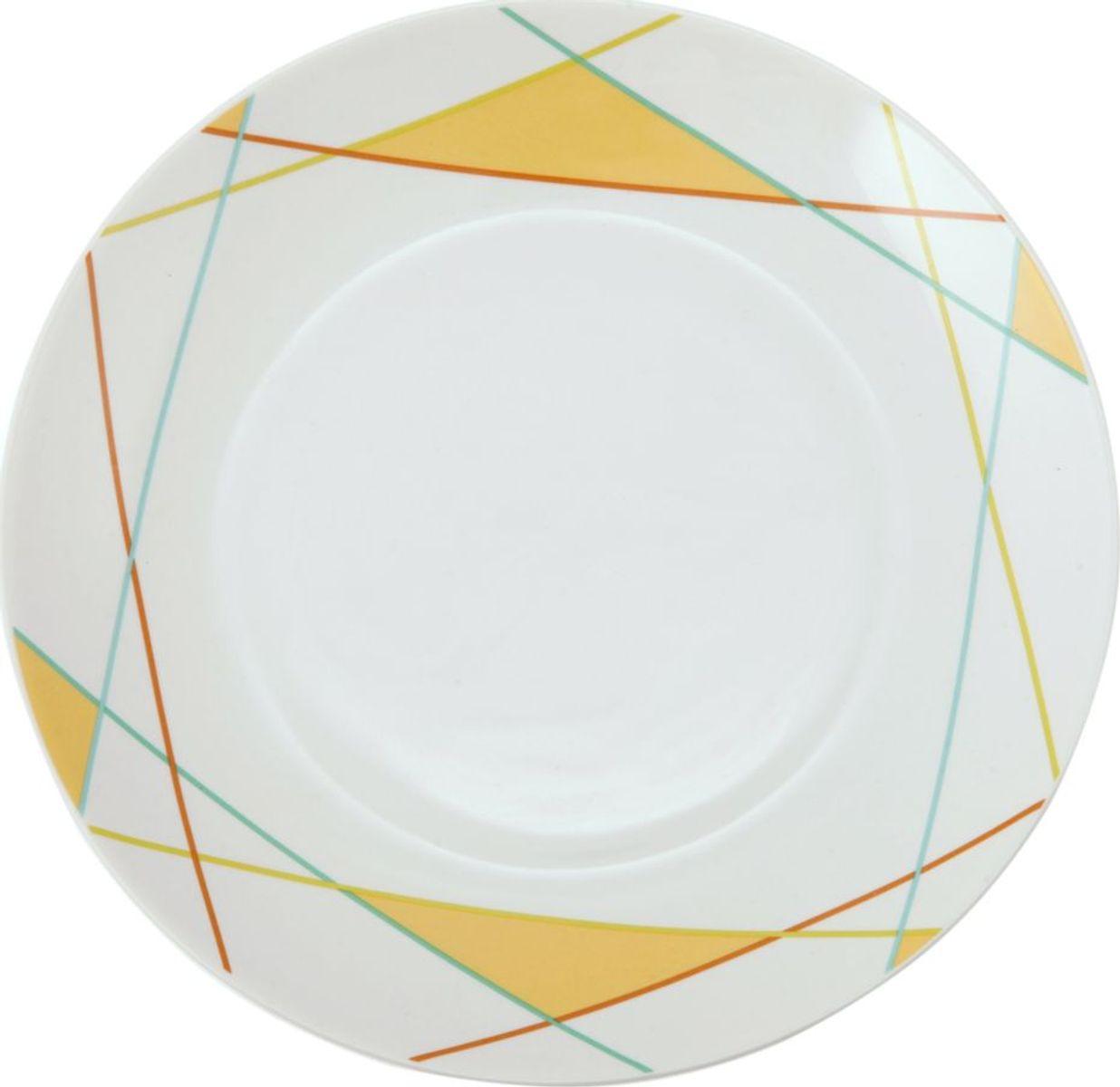 Тарелка обеденная d24см, Lateen, фарфор, разноцветный - фото 3 - id-p168532227