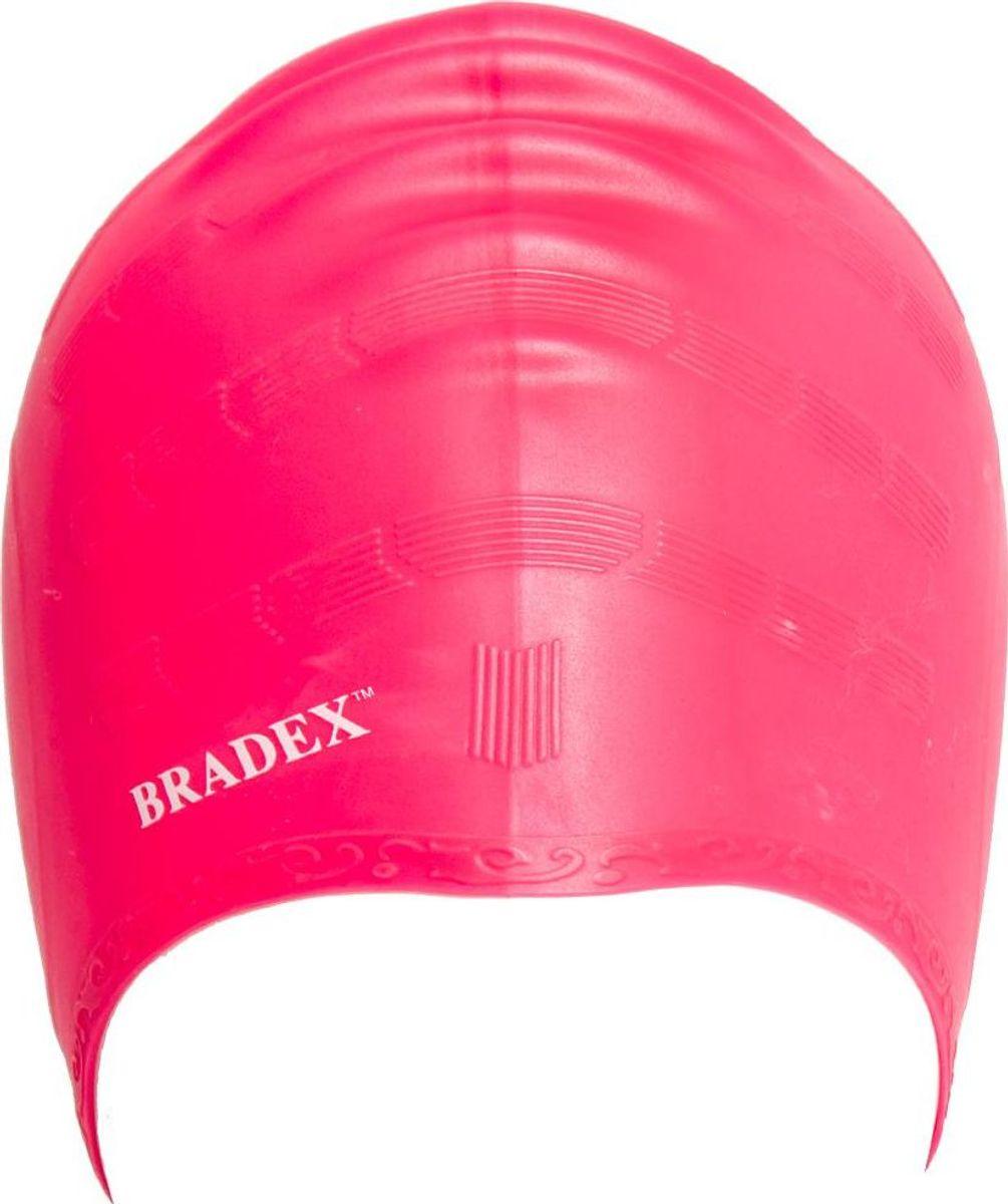 Шапочка для плавания силиконовая с выемками для ушей (розовый) - фото 2 - id-p168531741
