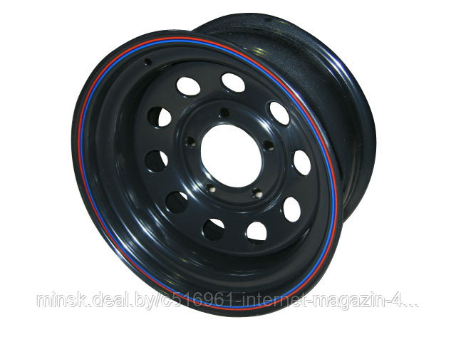 Диск усиленный ORW УАЗ стальной штампованный черный 5x139,7 7xR16 d110 ET-10 - фото 1 - id-p184698596