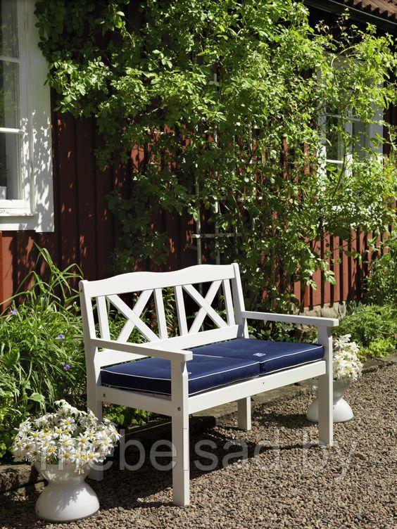 Диван садовый и банный из массива сосны "Прованс Элегант №15 " 1,2 метра - фото 1 - id-p184704681